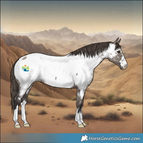 Horse Color:Smoky Grullo Near Fewspot Rabicano