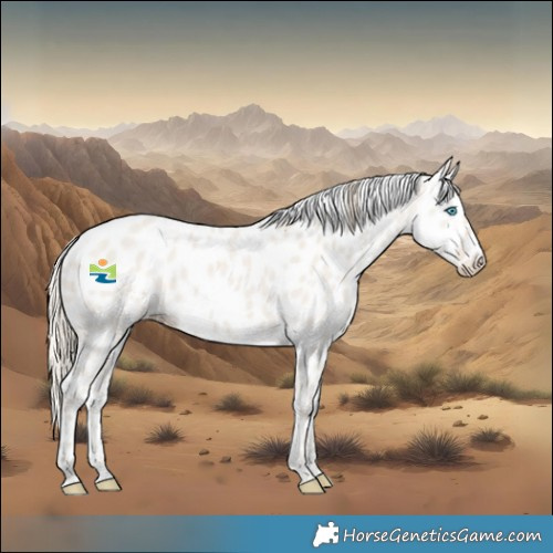 Horse Color:Smoky Creme Dun Leopard Rabicano 