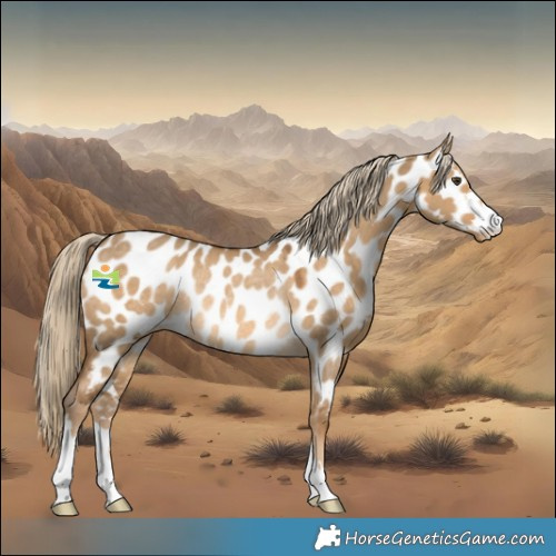 Horse Color:Chocolate Palomino Dun Near Leopard Rabicano 