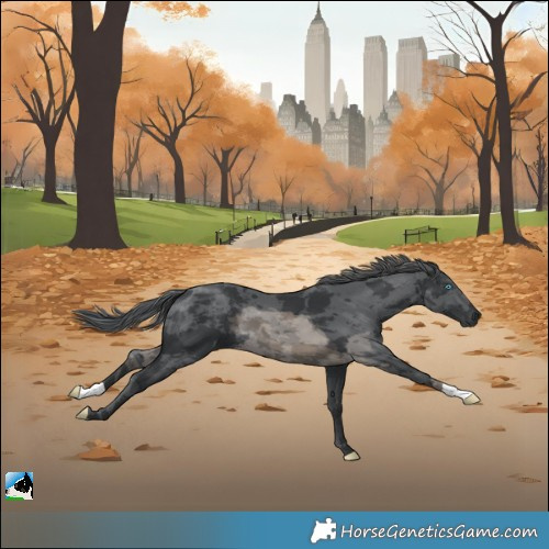 Horse Color:Black Merle 