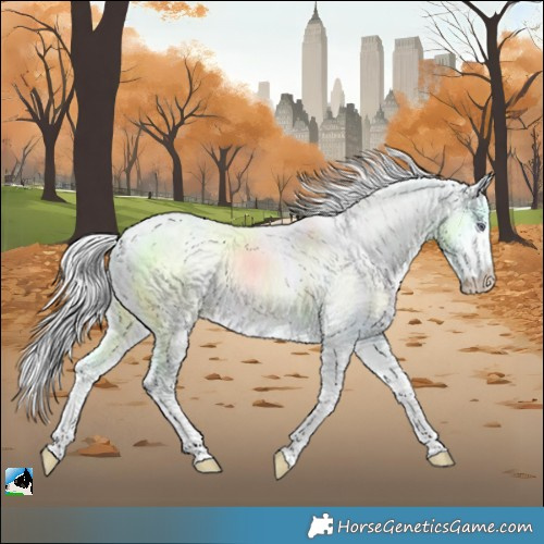 Horse Color:Chocolate Silver Perlino Chinchilla Onyx Rabicano