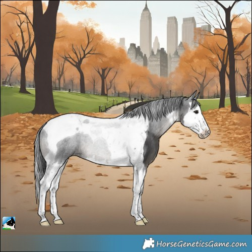 Horse Color:White Spotted Black Splash Tobiano Rabicano 