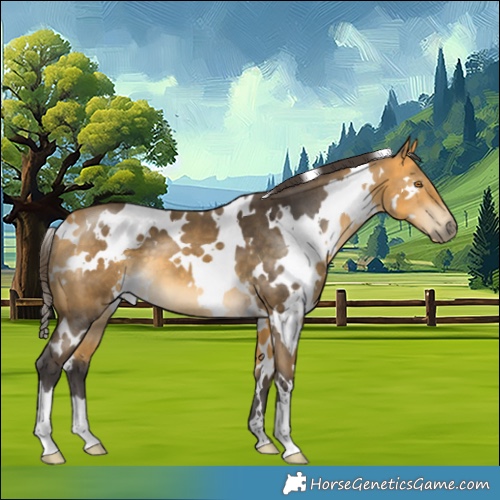 Horse Color:White Spotted Buckskin