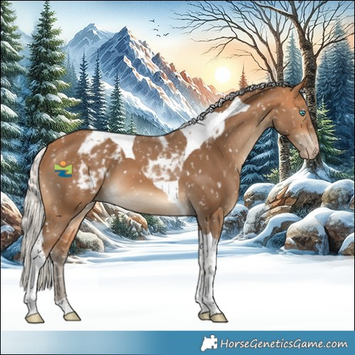 Horse Color:Gray Silver Perlino Tobiano Snowflake Varnish 