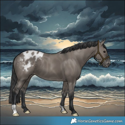 Horse Color:Grullo Varnish 