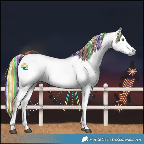 Horse Color:Painted Chestnut Chinchilla