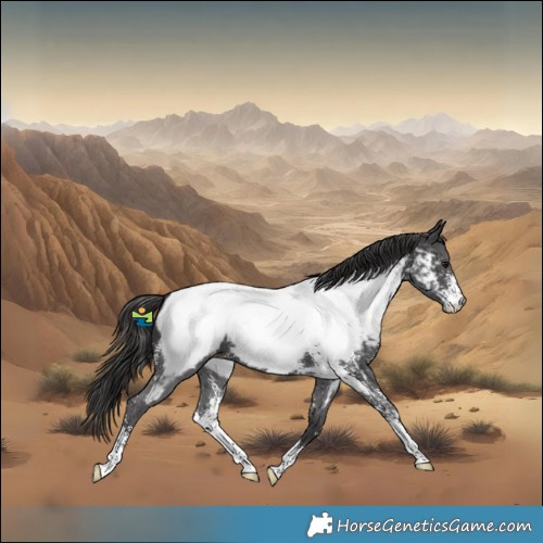 Horse Color:Smoky Black Sabino Near Fewspot