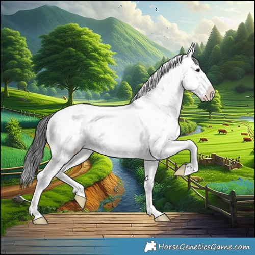 Horse Color:Grullo Sabino 