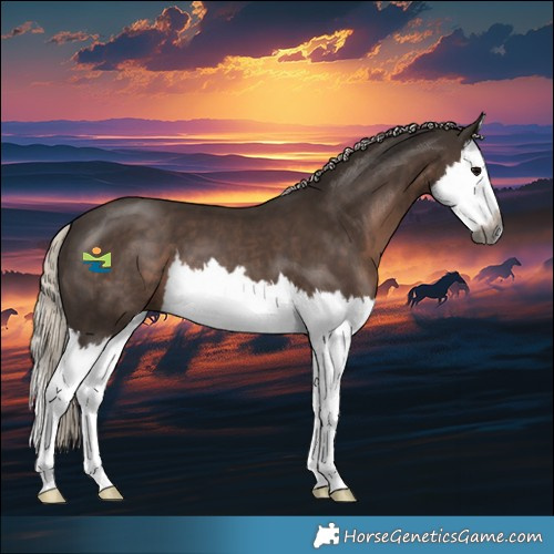 Horse Color:Gray Silver Black Splash 