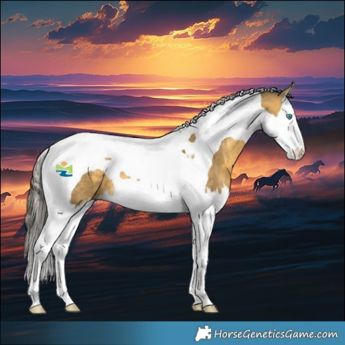 Horse Color:Sable Cream Champagne Splash Tobiano