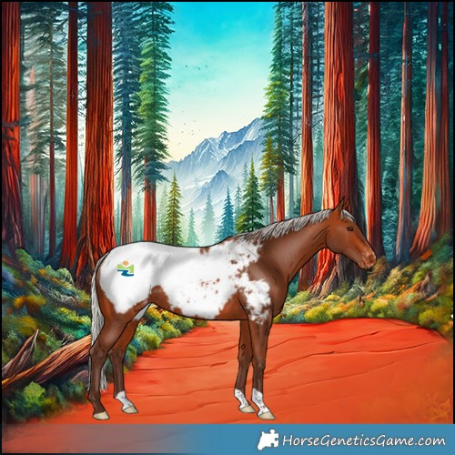 Horse Color:Silver Bay Snowcap Rabicano