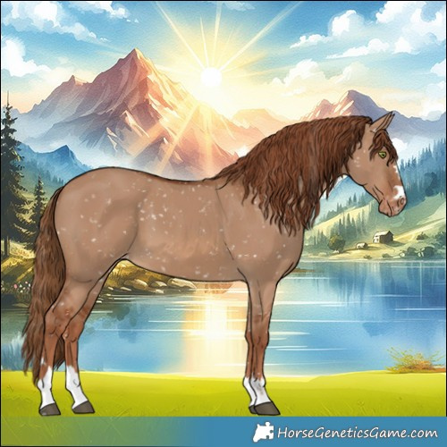 Horse Color:Red Dun Snowflake Varnish