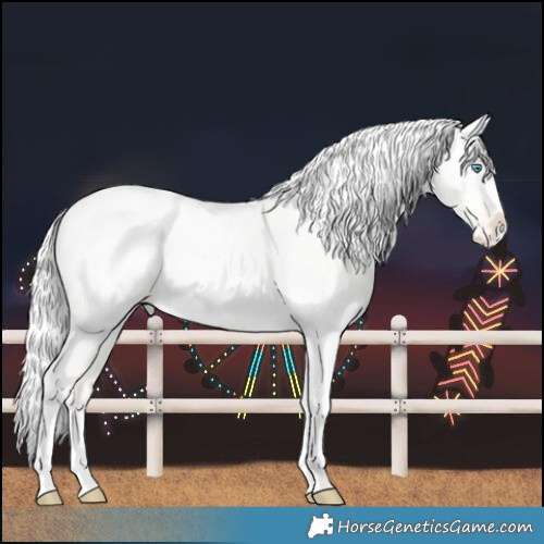 Horse Color:Silver Perlino Dun Splash Tobiano Frame Blanket 