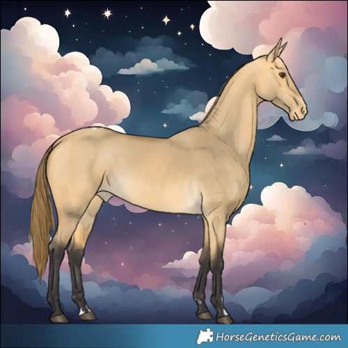 Horse Color:Buckskin Dun Varnish 