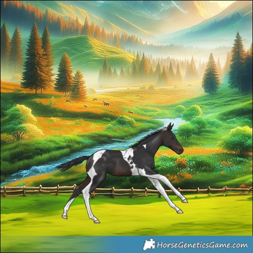 Horse Color:Brown Tobiano