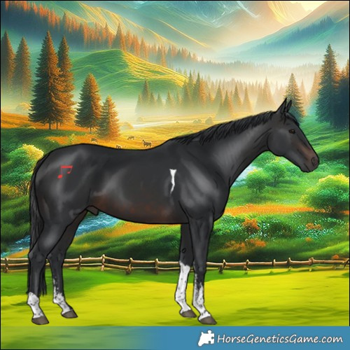 Horse Color:Brown Sabino Tobiano 