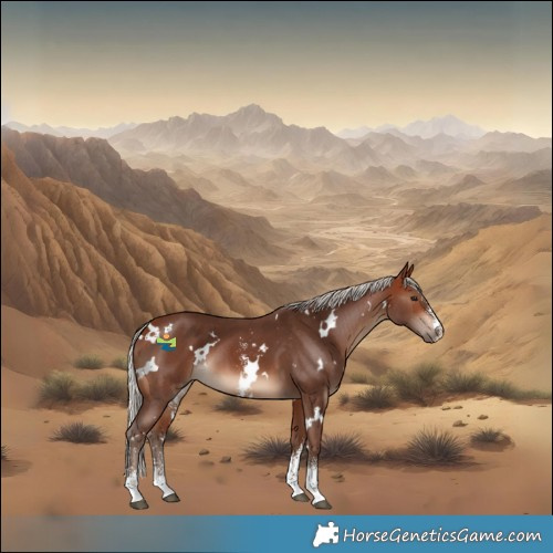 Horse Color:White Spotted Silver Brown Sabino