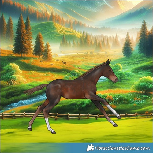Horse Color:Liver Chestnut Tobiano 