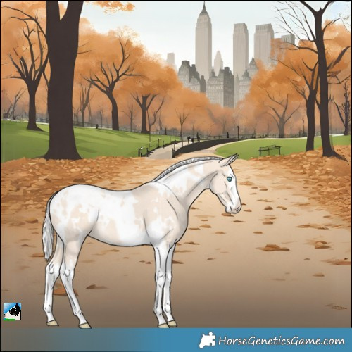 Horse Color:White Spotted Silver Smoky Creme Splash Tobiano