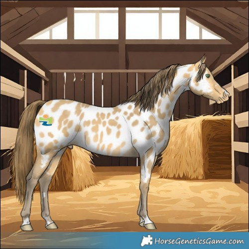 Horse Color:Amber Cream Champagne Near Leopard 
