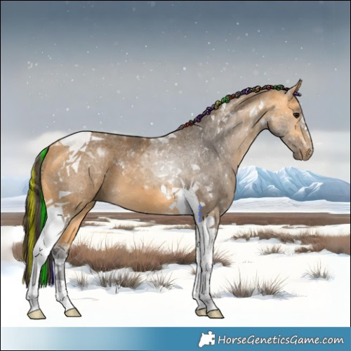 Horse Color:Painted Buckskin Tobiano