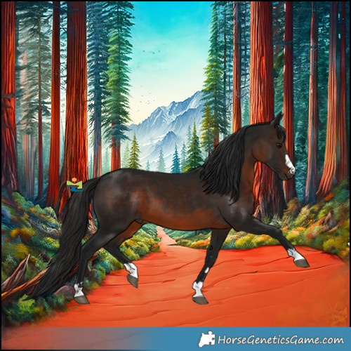 Horse Color:Gray Brown 