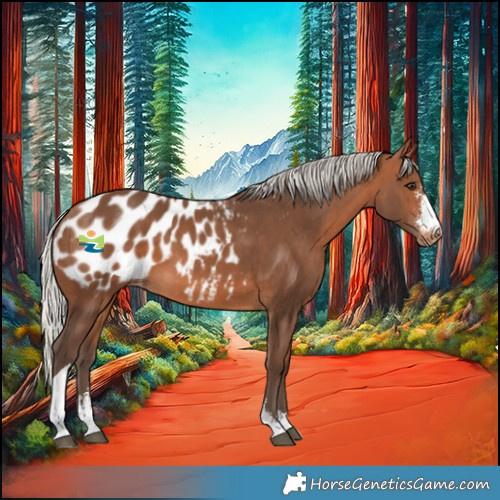 Horse Color:Silver Brown Sabino Tobiano Blanket 