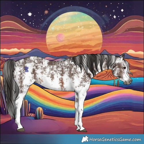 Horse Color:Gray Bay Sabino Rabicano and Gray Bay Sabino Rabicano