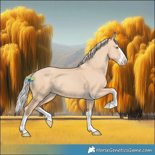Horse Color:Silver Classic Champagne Dun Splash