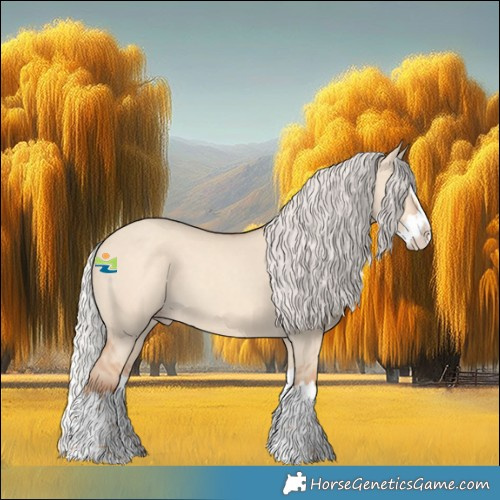 Horse Color:Silver Classic Champagne Dun Splash 