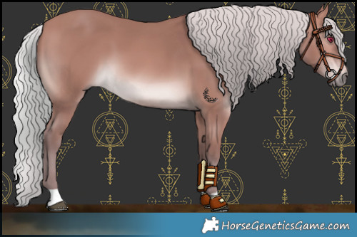 Horse Color:Platinum Chocolate Silver Bay