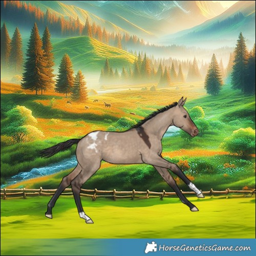 Horse Color:Brown Dun Varnish