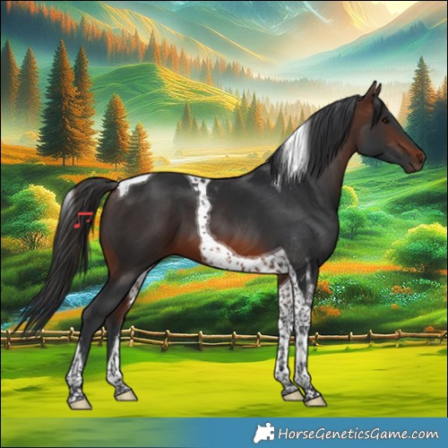 Horse Color:Brown Tobiano 