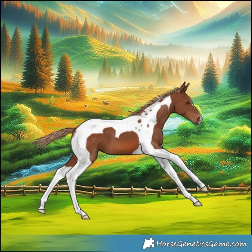 Horse Color:Chestnut Tobiano 