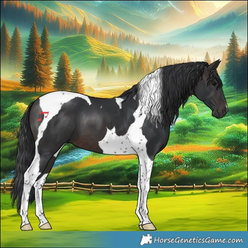 Horse Color:Brown Tobiano 