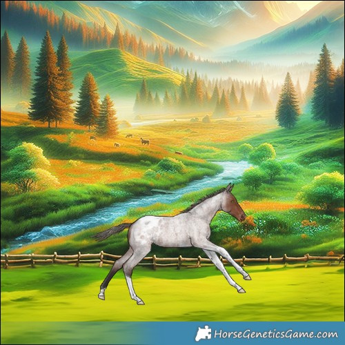 Horse Color:Liver Red Roan Mushroom Tobiano Varnish