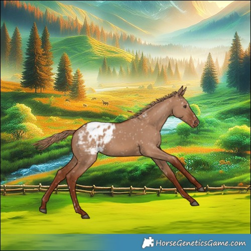 Horse Color:Red Dun Snowflake Varnish