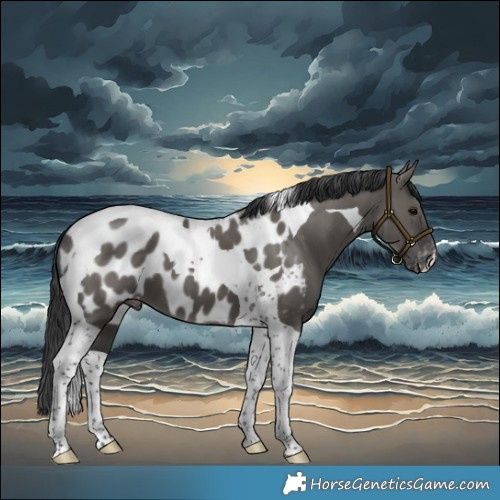 Horse Color:Grullo Tobiano Blanket 