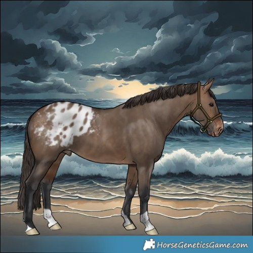 Horse Color:Brown Dun Varnish 