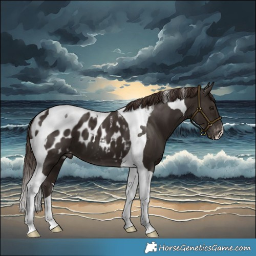 Horse Color:Liver Chestnut Tobiano Blanket 