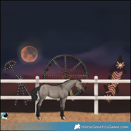 Horse Color:Brown Dun Mushroom