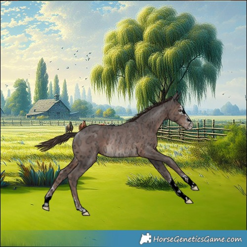 Horse Color:Liver Chestnut Ice Rabicano 