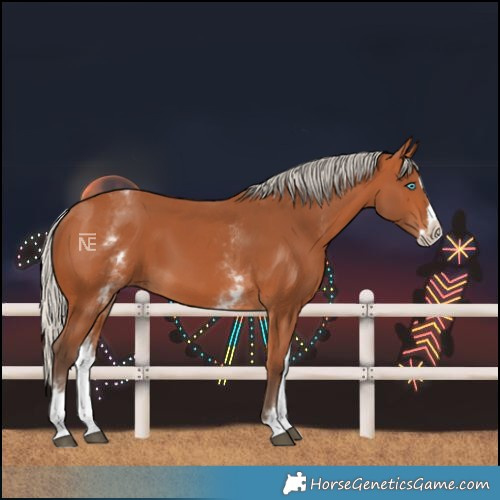 Horse Color:White Spotted Silver Bay Splash