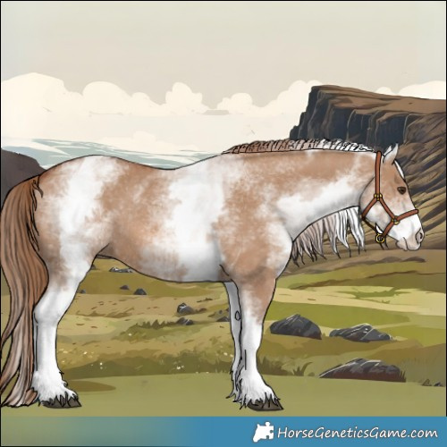 Horse Color:White Spotted Red Dun Rabicano  and White Spotted Red Dun Rabicano 