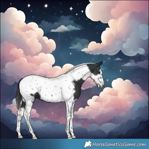 Horse Color:Black Tobiano Frame