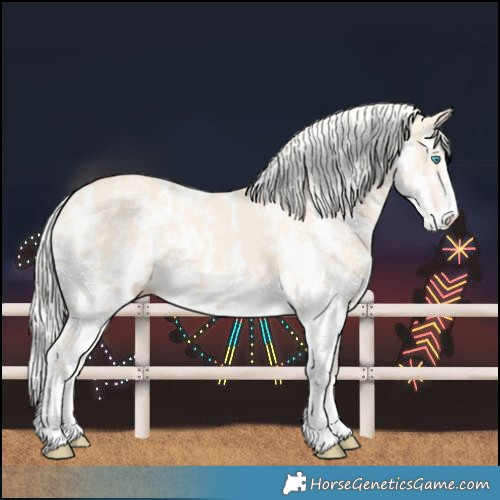 Horse Color:Cremello Sabino 