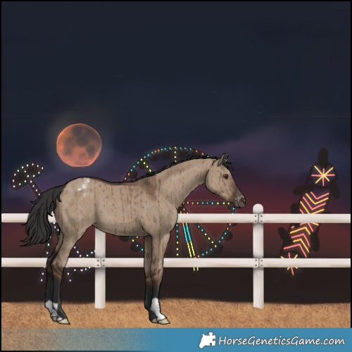 Horse Color:Liver Red Dun Varnish Brindle 