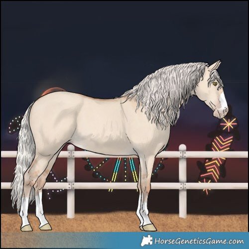 Horse Color:Silver Classic Champagne Dun 