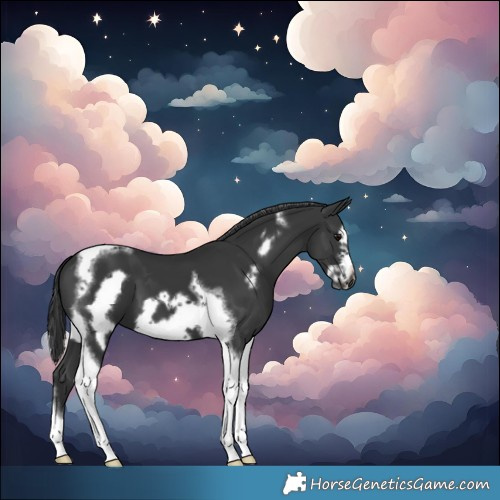 Horse Color:Black Tobiano Frame