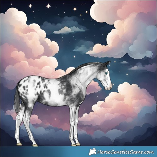 Horse Color:White Spotted Black Splash Blanket 